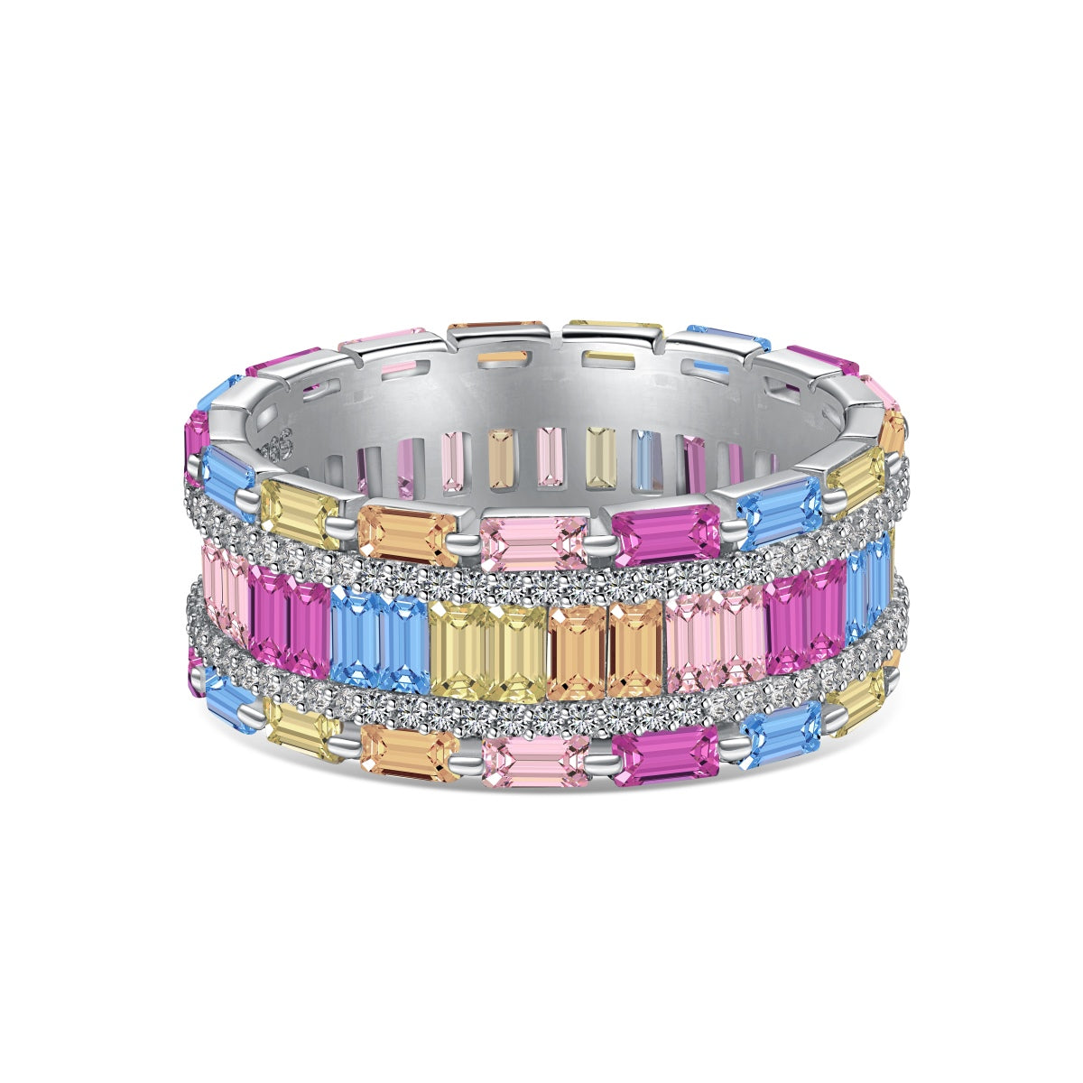 [Lumina Jewelry]Dazzling Colorful Radiant Cut Party Ring