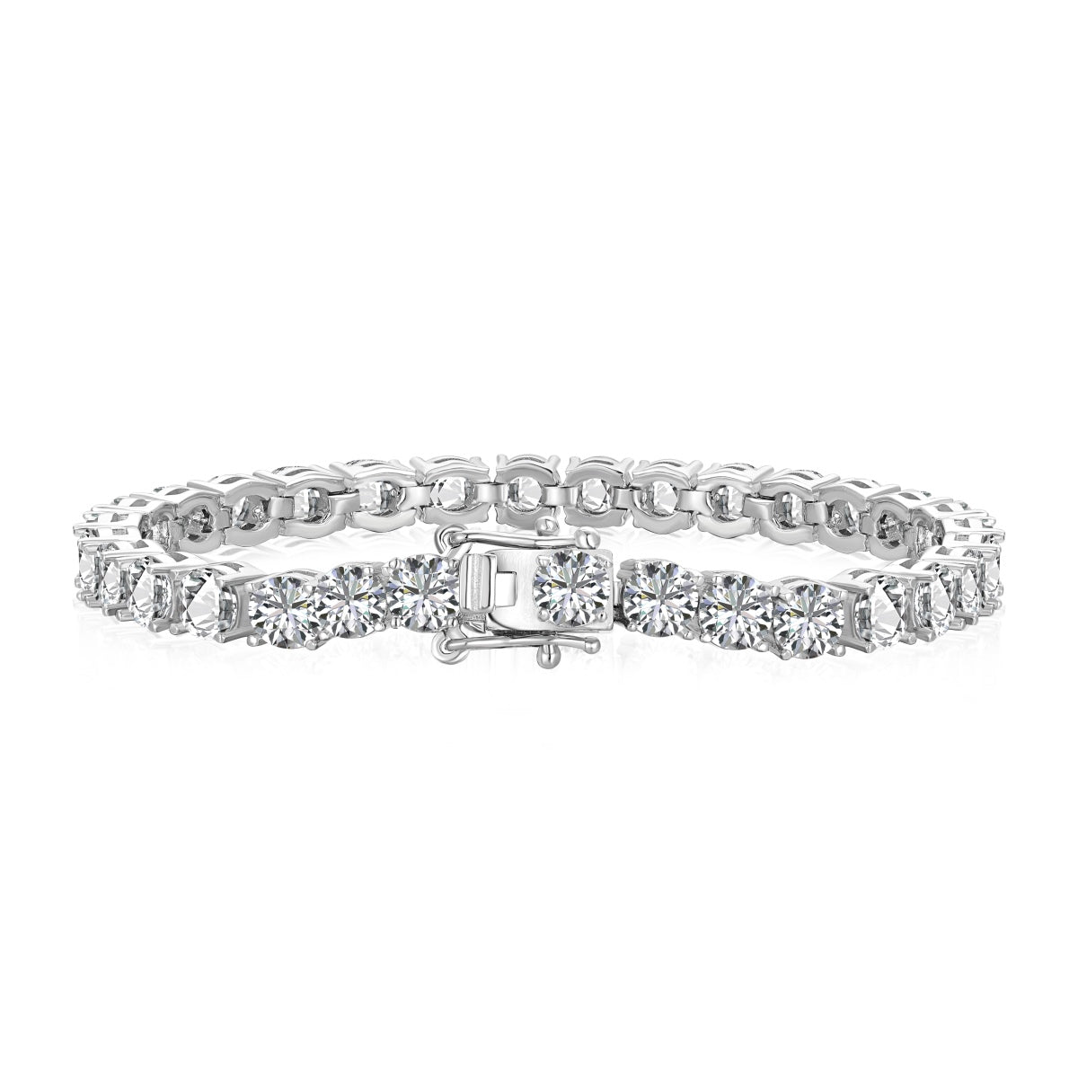 [Lumina Jewelry]Ornate Sparkling Round Cut Wedding Bracelet
