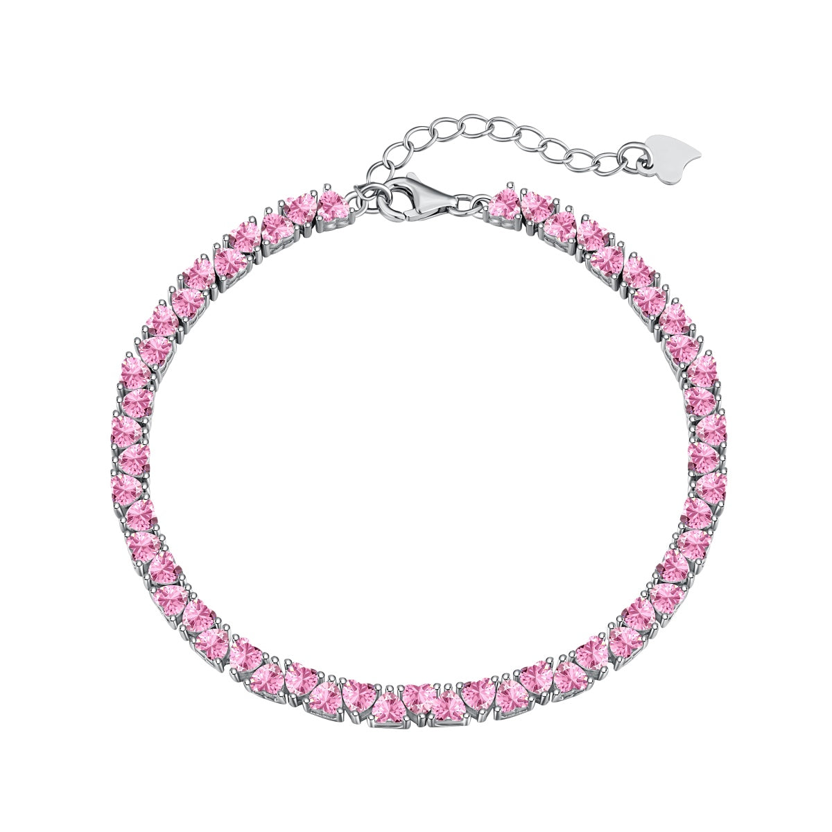 [Lumina Jewelry]Dazzling Romantic Heart Shape Lover Bracelet