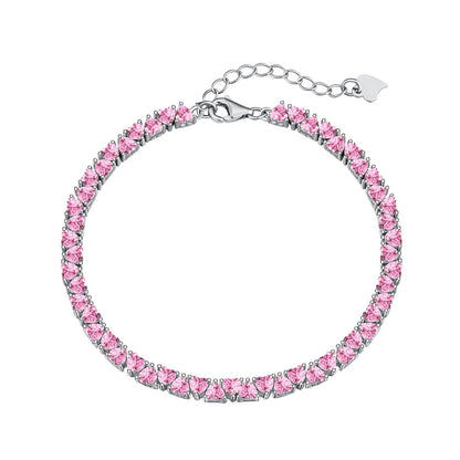 [Lumina Jewelry]Dazzling Romantic Heart Shape Lover Bracelet