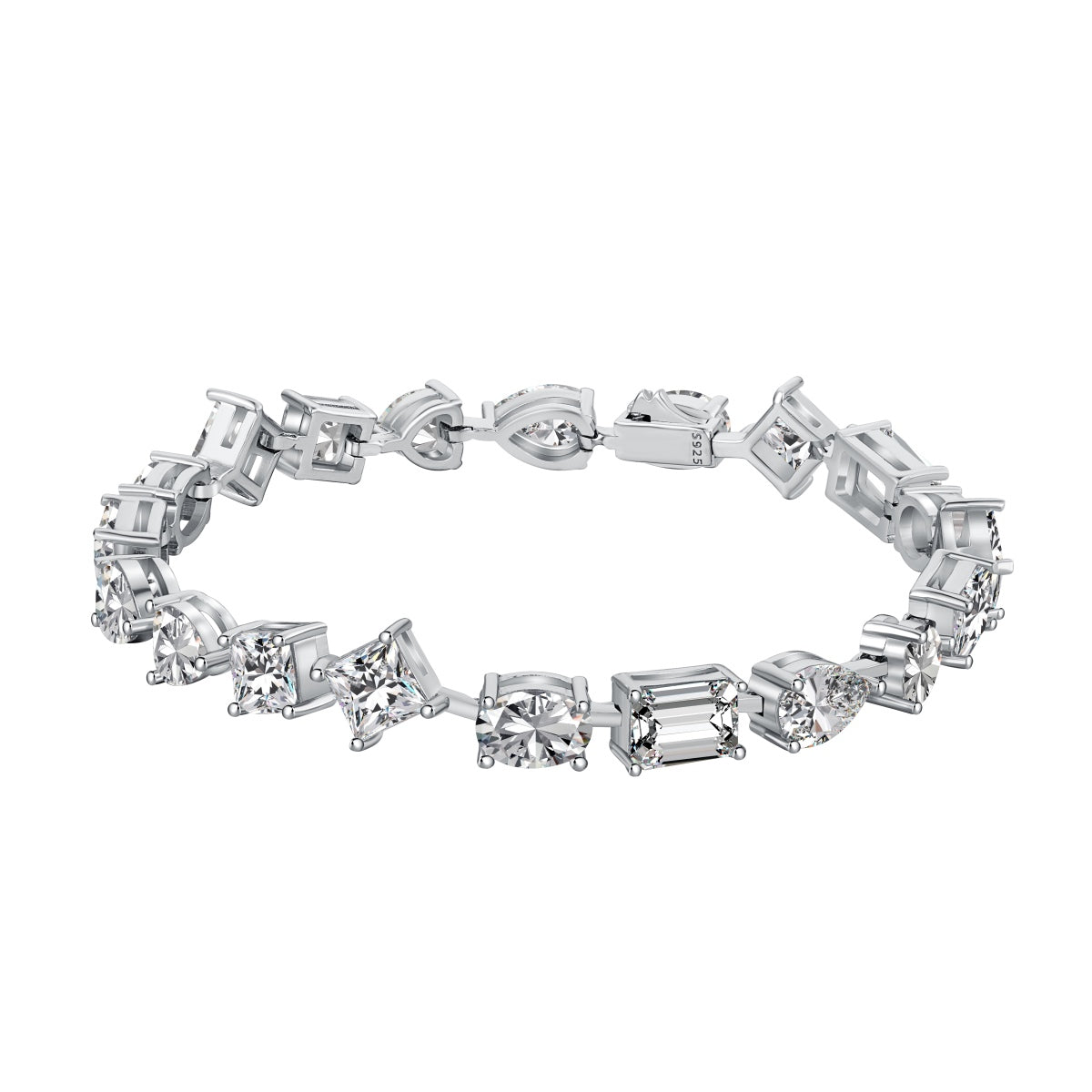 [Lumina Jewelry]Unique Exquisite Multi Cut Daily Bracelet