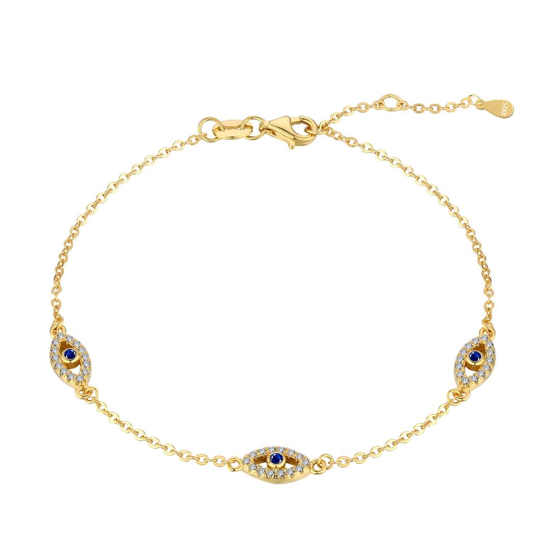 [Lumina Jewelry]Evil Eye Shape Pendent Necklace