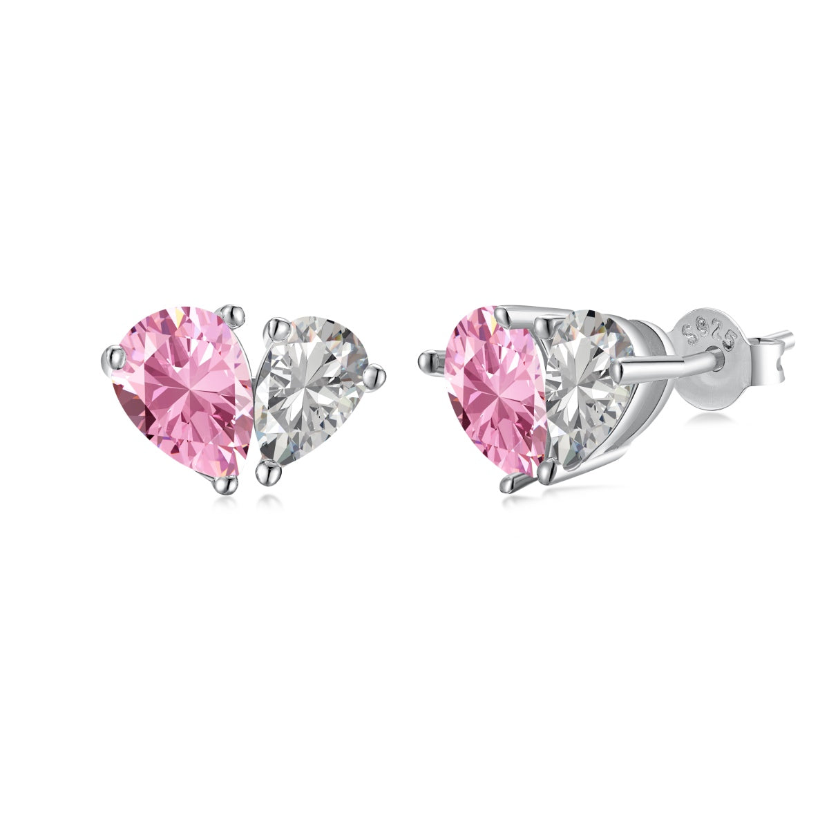[Lumina Jewelry]Dazzling Elegant Heart Cut Lover Earrings