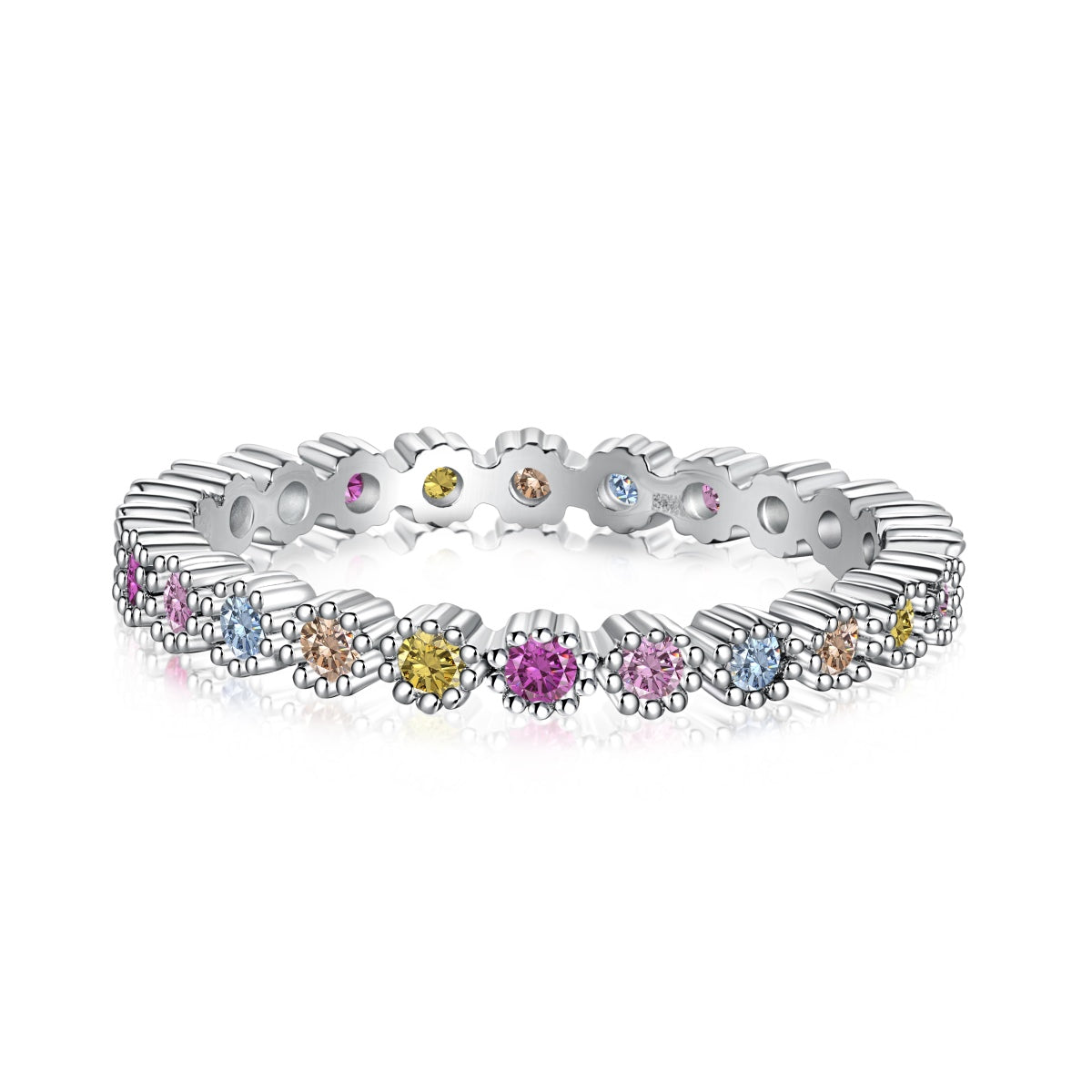 [Lumina Jewelry]Exquisite Colorful Round Cut Party Ring