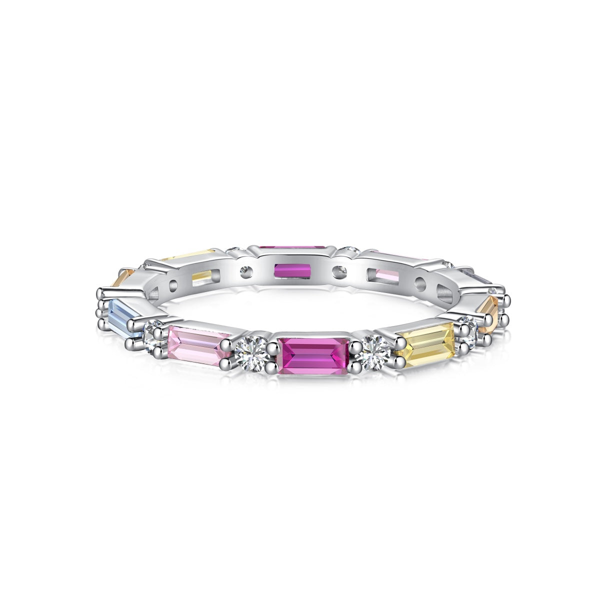 [Lumina Jewelry]Lively In Shades Elegant Radiant Cut Daily Ring
