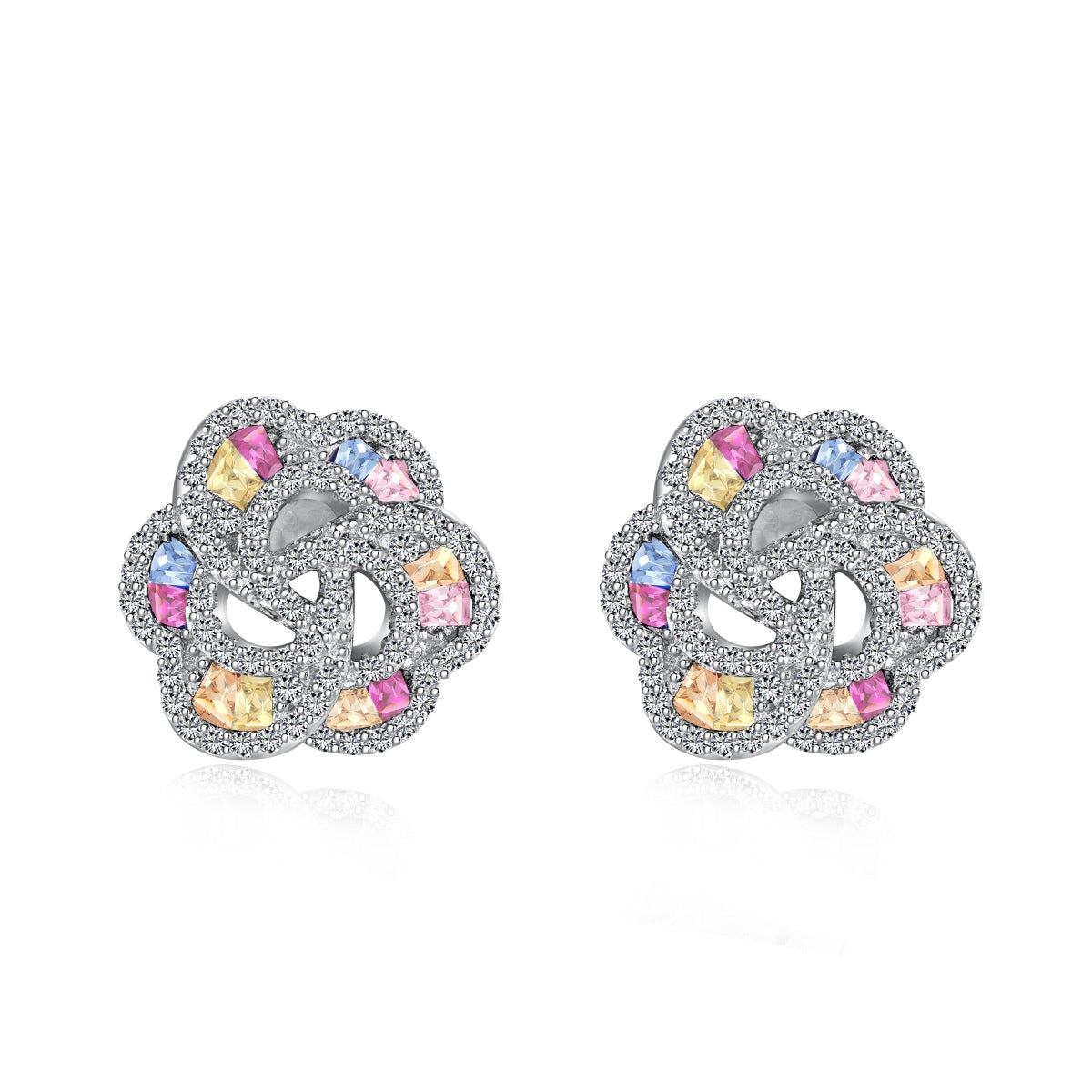 [Lumina Jewelry]Exquisite Flower Shape Daily Earrings