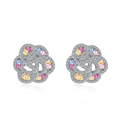 [Lumina Jewelry]Exquisite Flower Shape Daily Earrings