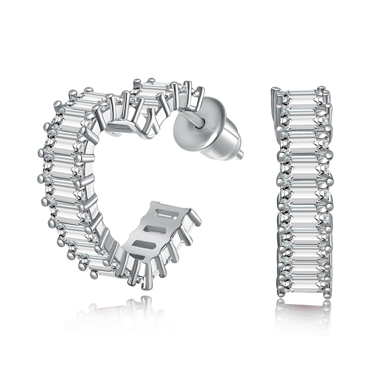 [Lumina Jewelry]Radiant Heart Cutout Earrings
