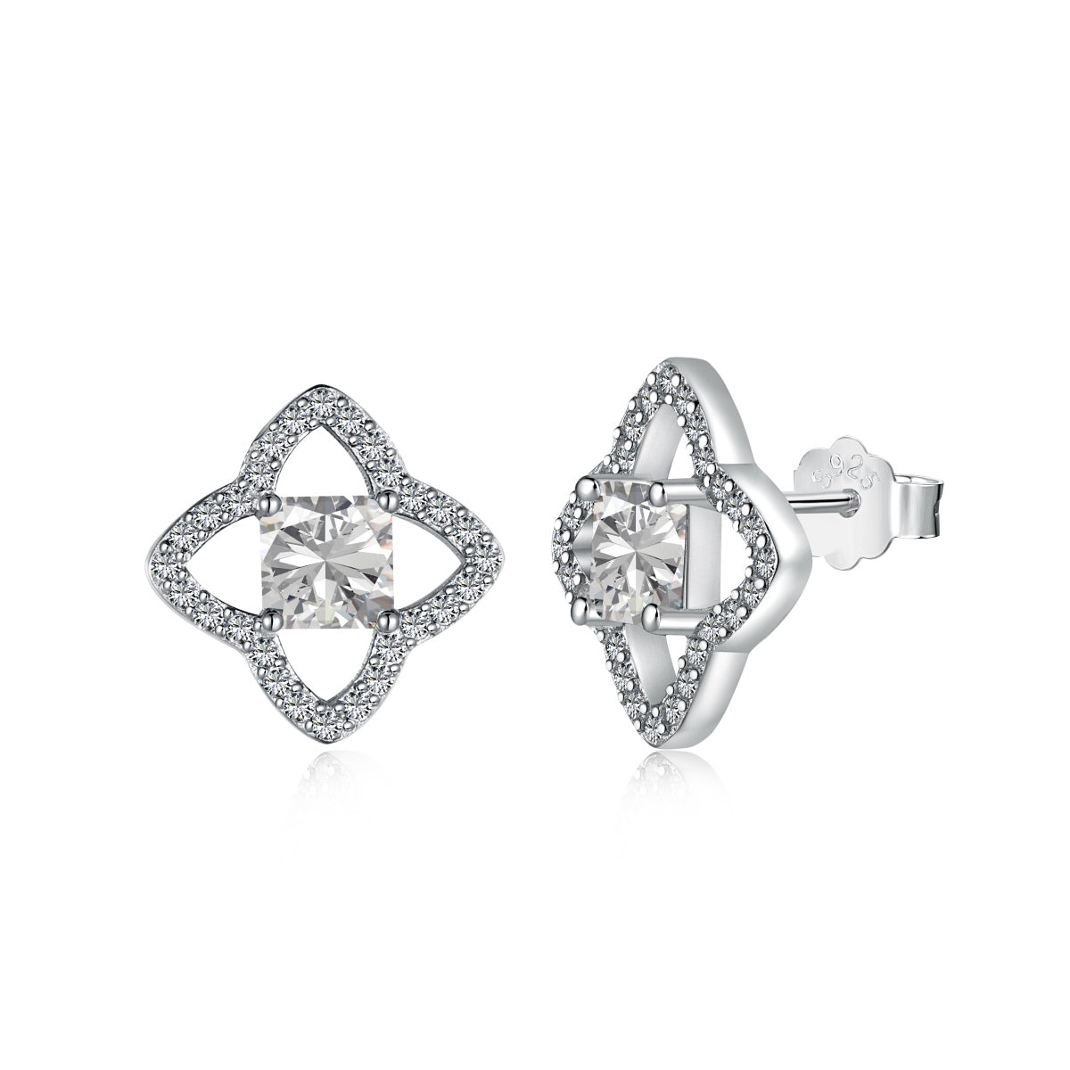 [Lumina Jewelry]Elegant Star Shape Princess Cut Daily Earrings