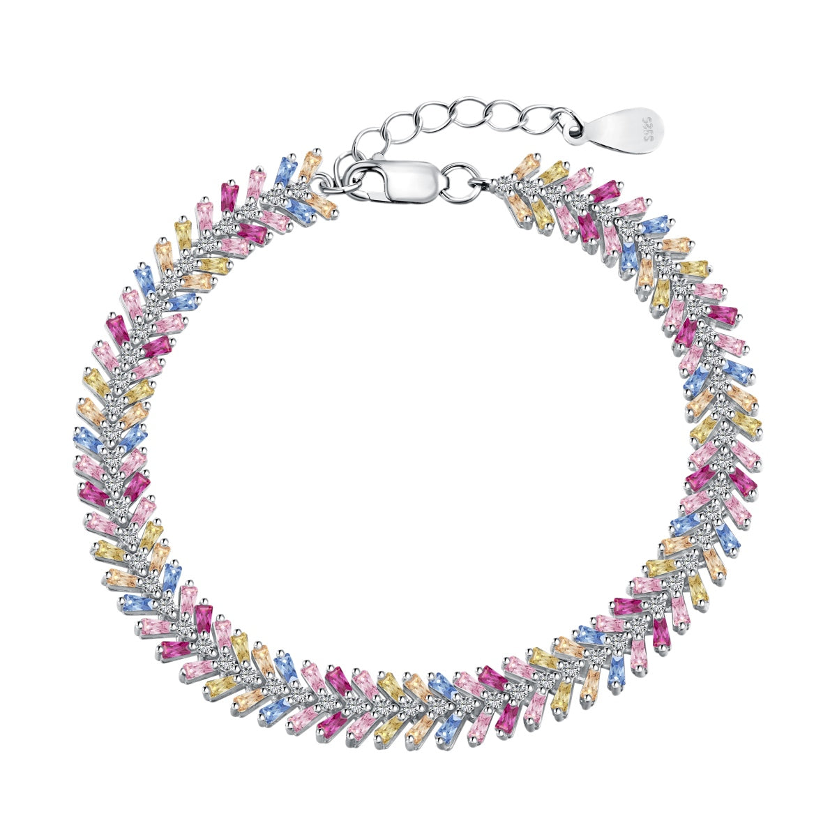 [Lumina Jewelry]Dainty Radiant Emerald Cut Daily Bracelet