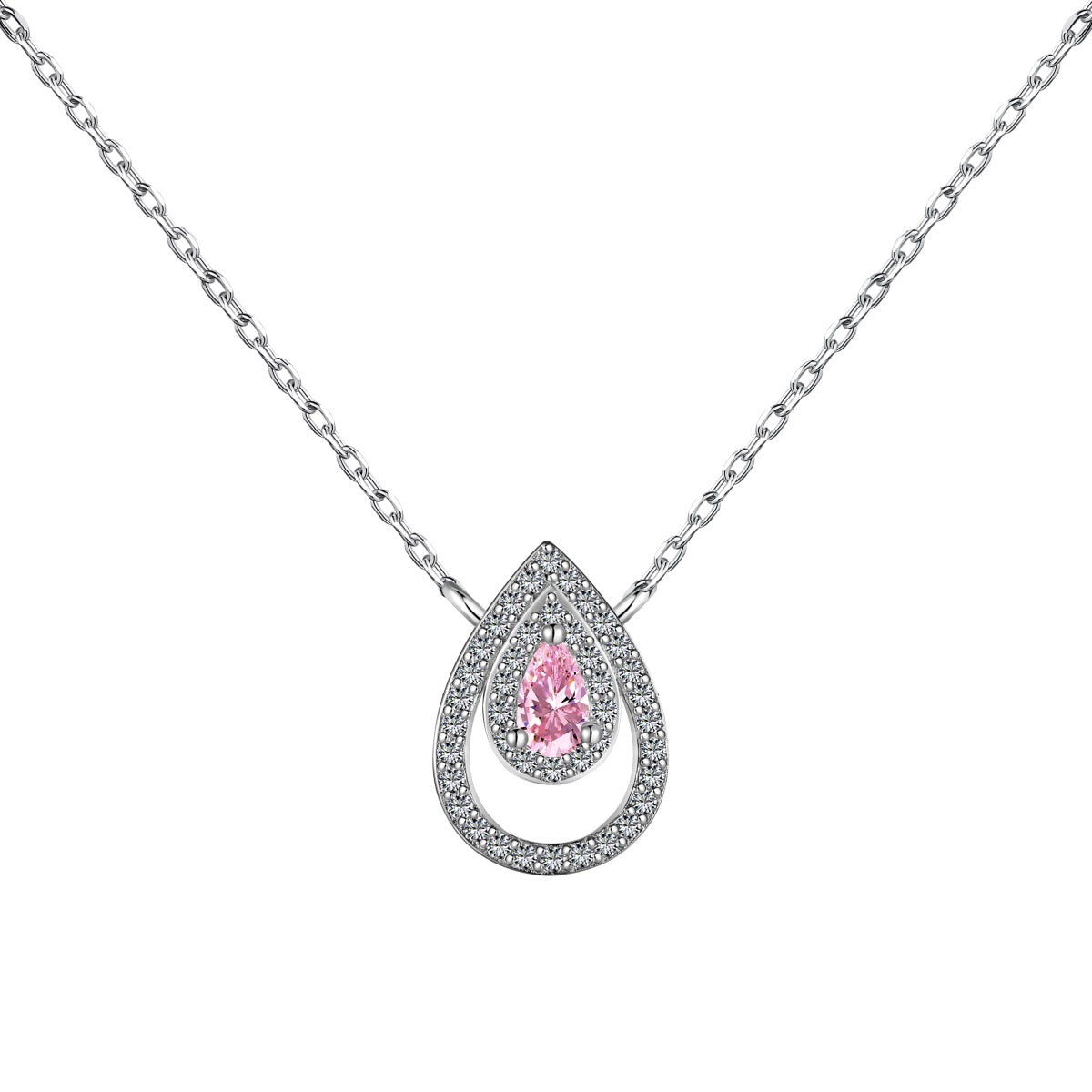 [Lumina Jewelry]Sparkling Pear Cut Necklace