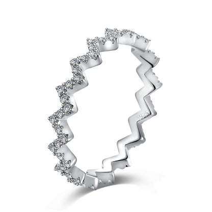 [Lumina Jewelry]Delicate Enchanting Wave Shape Daily Ring