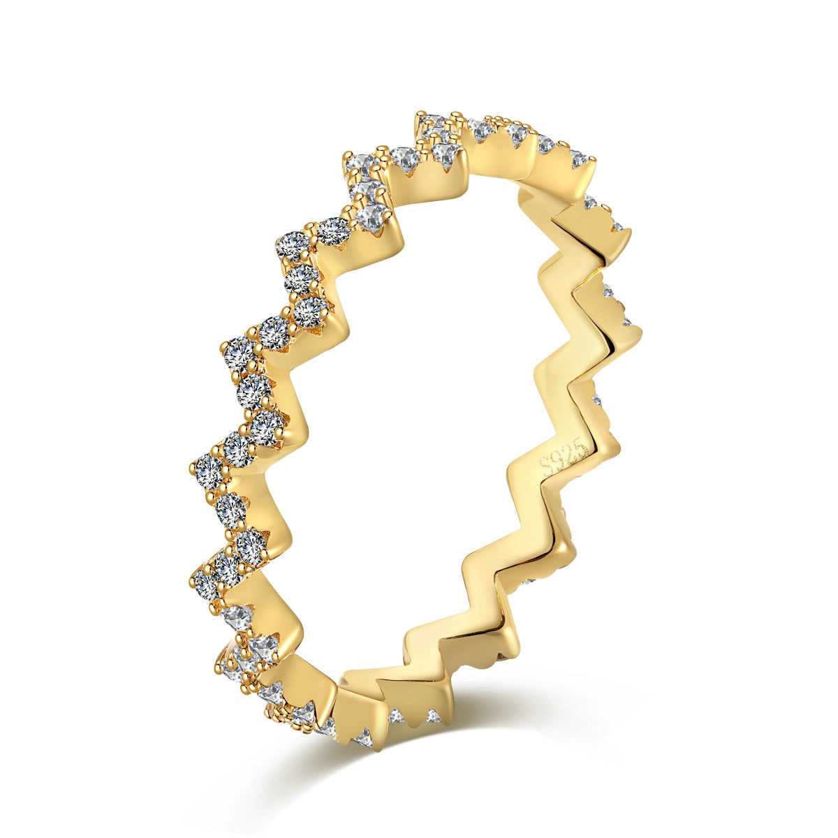 [Lumina Jewelry]Delicate Enchanting Wave Shape Daily Ring