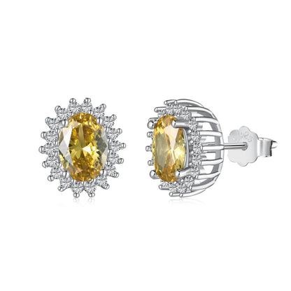 [Lumina Jewelry]Delicate Radiant Oval Cut Daily Earrings