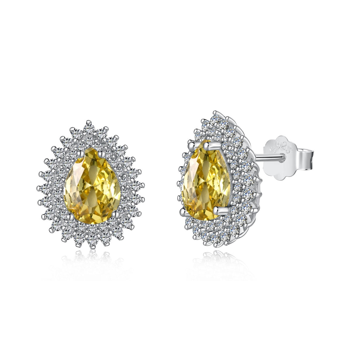 [Lumina Jewelry]Delicate Gorgeous Pear Cut Daily Earrings