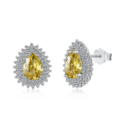 [Lumina Jewelry]Delicate Gorgeous Pear Cut Daily Earrings