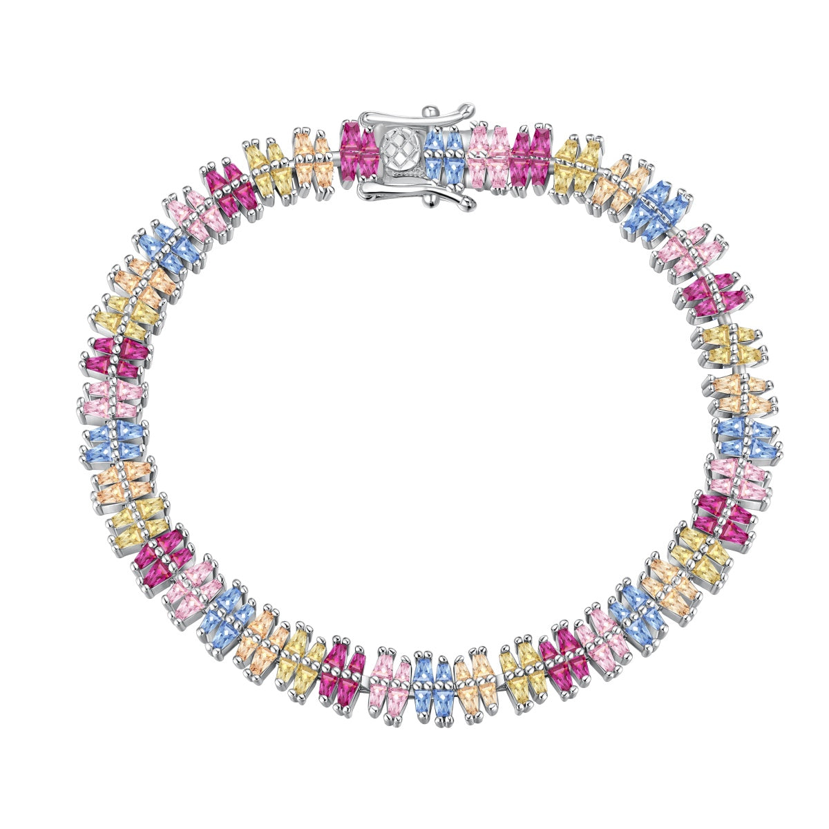 [Lumina Jewelry]Sparkling Exquisite Multi Cut Party Bracelet