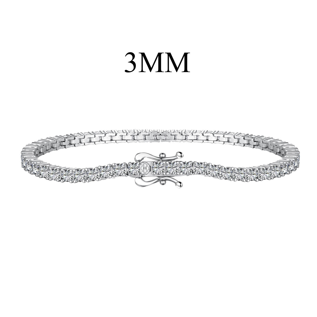 [Lumina Jewelry]Dainty Charming Round Cut Tennis Bracelet
