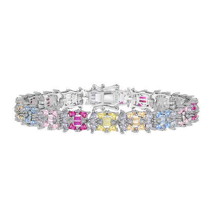 [Lumina Jewelry]Delicate Colorful Multi Cut Party Bracelet