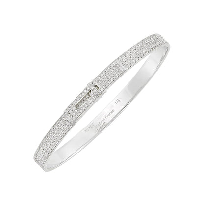 [Lumina]HM KELLY BRACELET IN SILVER AND FULL PAVE DIAMOND