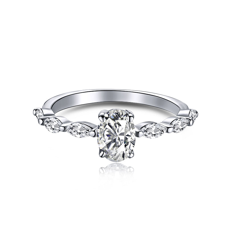 [Lumina Jewelry]0.75 Carat Luxurious Vibrant Elongated Cushion Cut Daily Ring