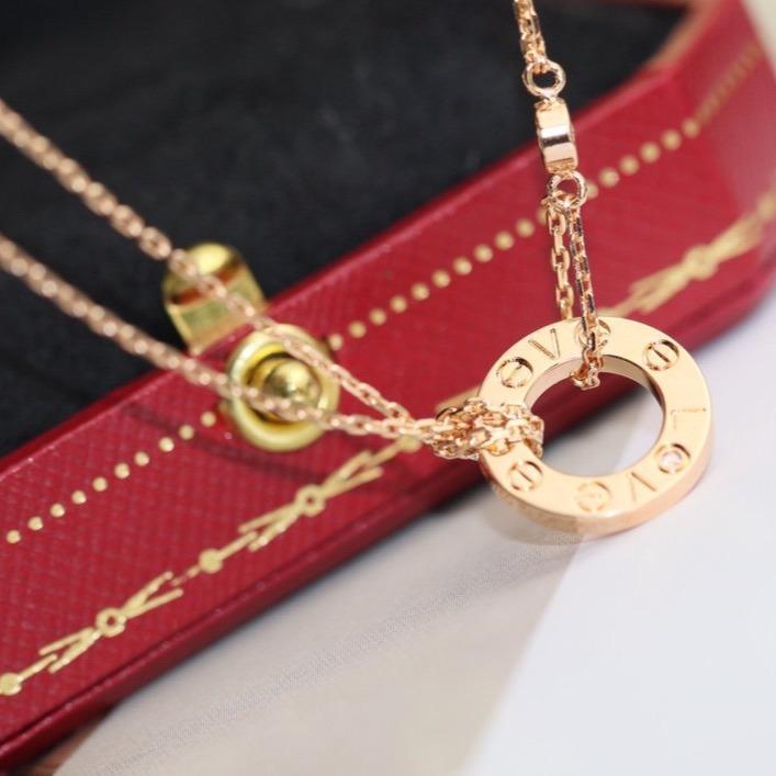 [Lumina]LOVE NECKLACE ADJUSTABLE Lumina GOLD 2 DIAMOND