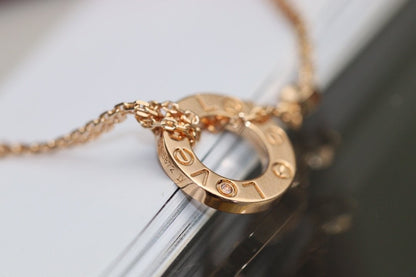 [Lumina]LOVE NECKLACE ADJUSTABLE Lumina GOLD 2 DIAMOND