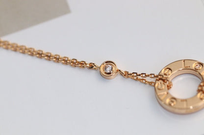 [Lumina]LOVE NECKLACE ADJUSTABLE Lumina GOLD 2 DIAMOND