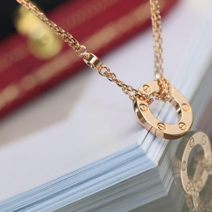 [Lumina]LOVE NECKLACE ADJUSTABLE Lumina GOLD 2 DIAMOND