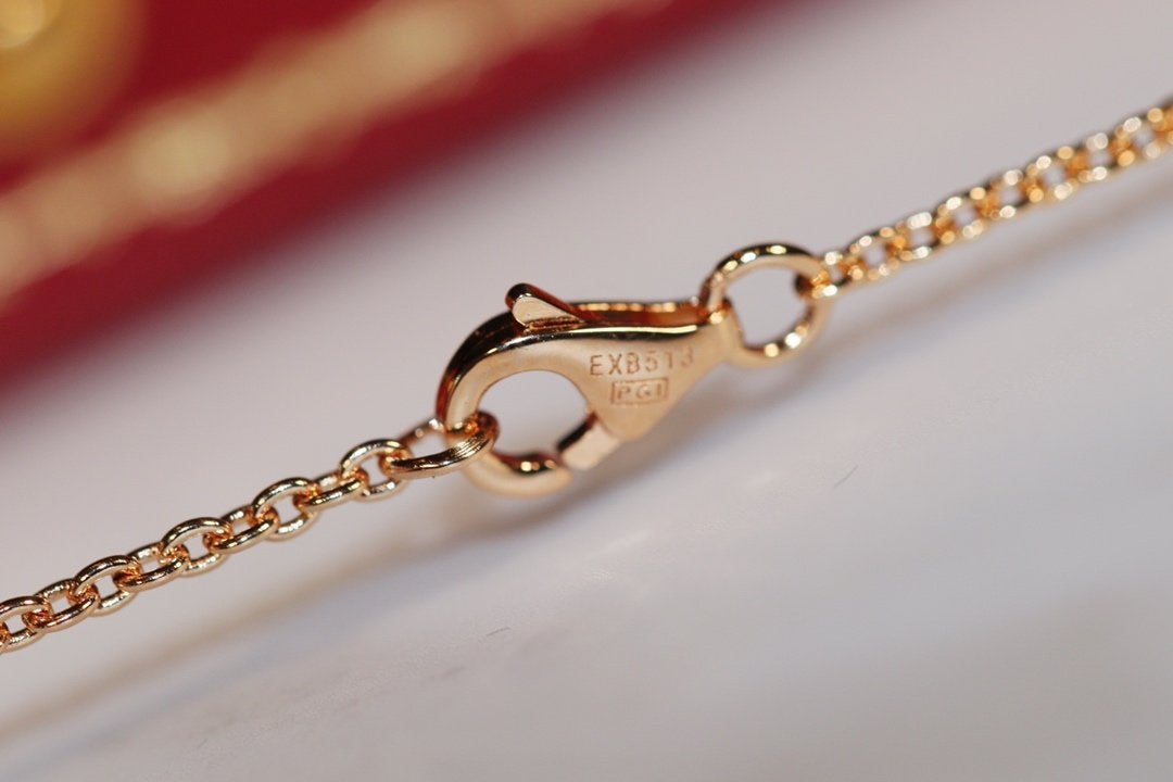[Lumina]LOVE NECKLACE PINK GOLD AND SILVER