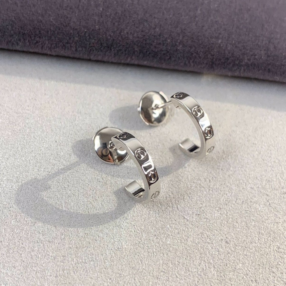[Lumina]LOVE EARRINGS 2.65MM SILVER