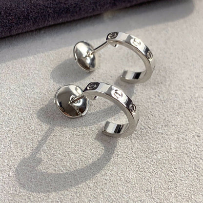 [Lumina]LOVE EARRINGS 2.65MM SILVER