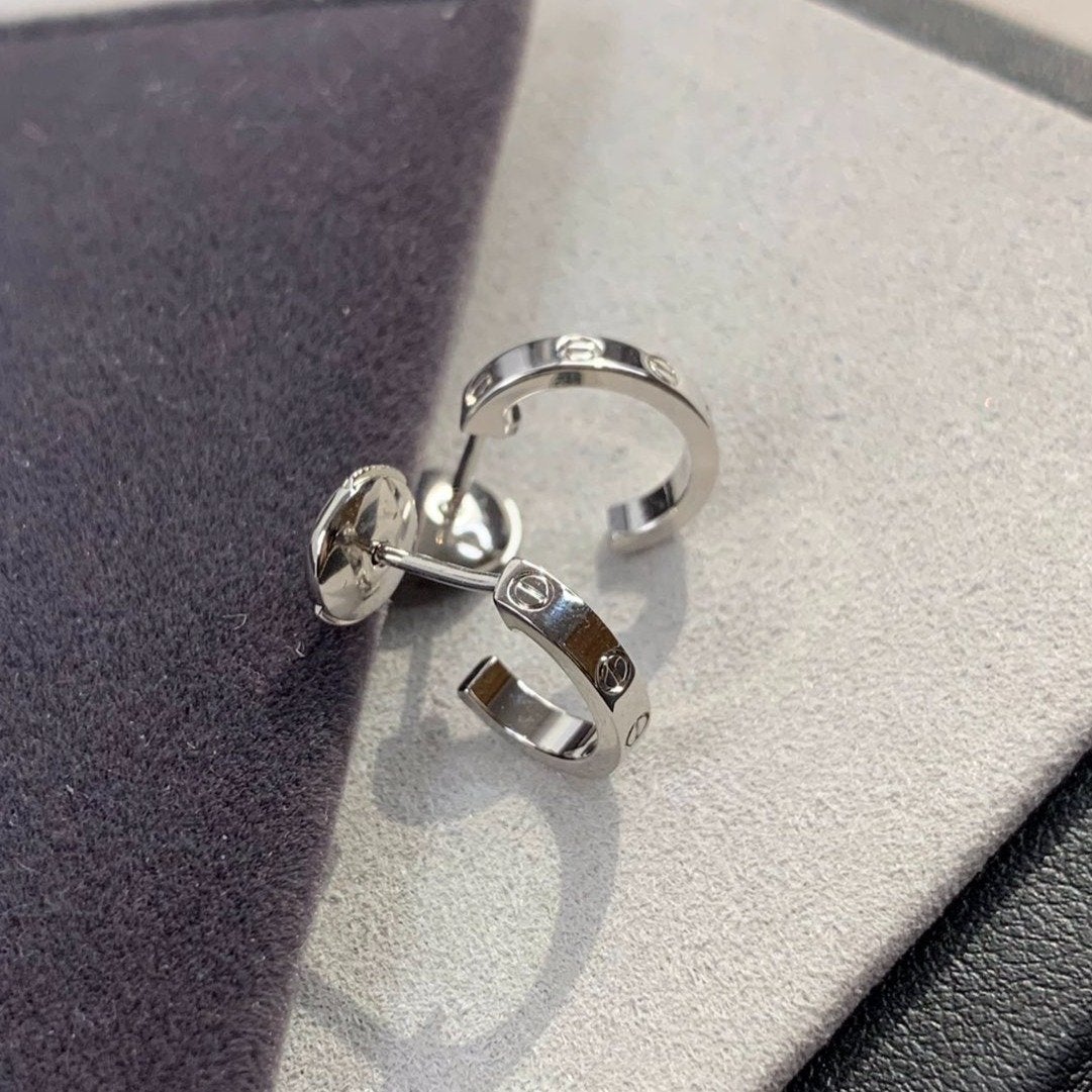 [Lumina]LOVE EARRINGS 2.65MM SILVER
