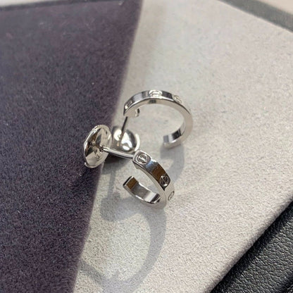 [Lumina]LOVE EARRINGS 2.65MM SILVER