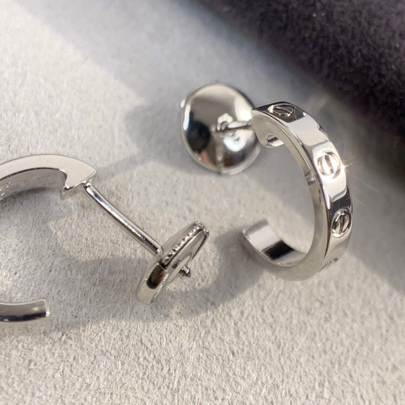 [Lumina]LOVE EARRINGS 2.65MM SILVER