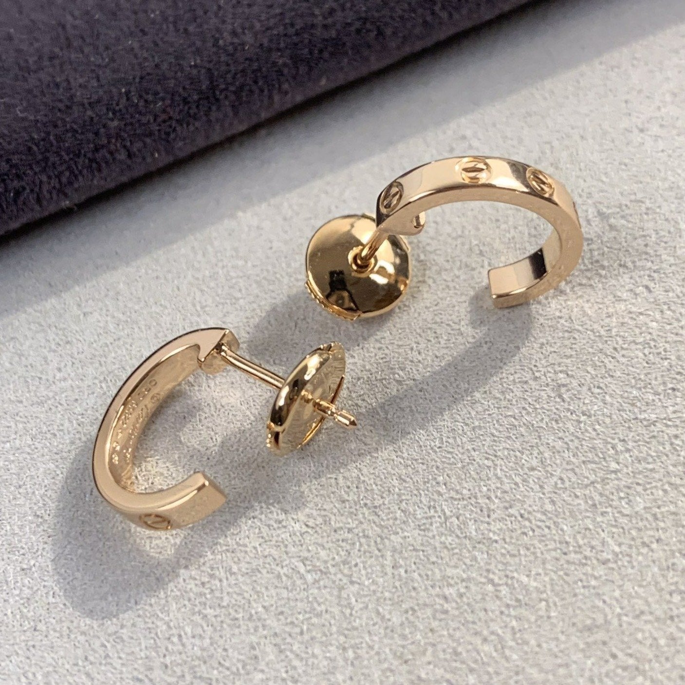 [Lumina]LOVE EARRINGS 2.65MM PINK GOLD