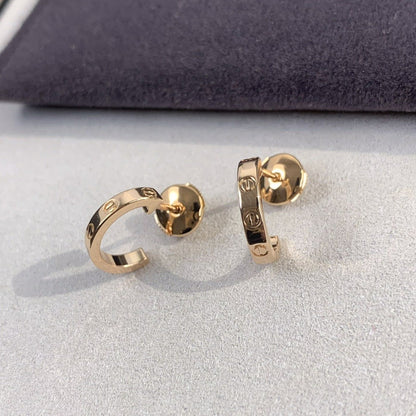 [Lumina]LOVE EARRINGS 2.65MM PINK GOLD
