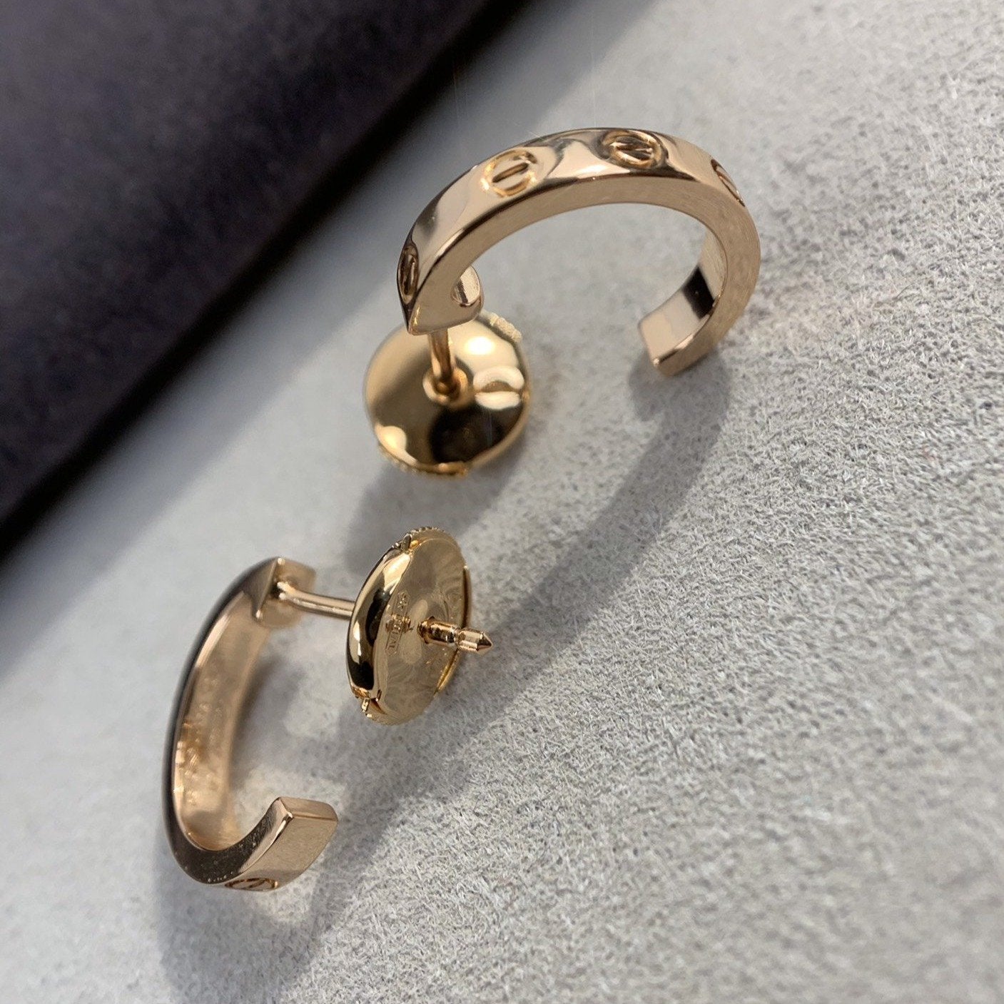 [Lumina]LOVE EARRINGS 2.65MM PINK GOLD