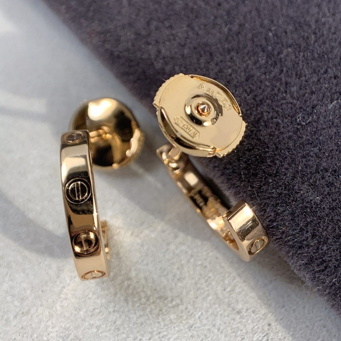 [Lumina]LOVE EARRINGS 2.65MM PINK GOLD