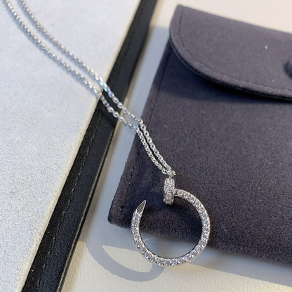 [Lumina]JUSTE NECKLACE SILVER DIAMONDS