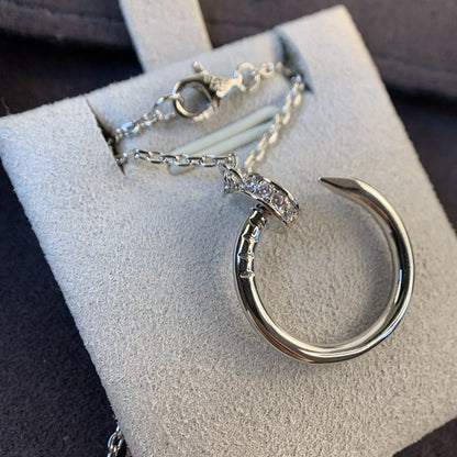 [Lumina]JUSTE NECKLACE SILVER DIAMONDS