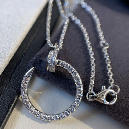 [Lumina]JUSTE NECKLACE SILVER DIAMONDS