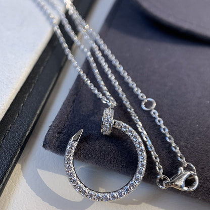 [Lumina]JUSTE NECKLACE SILVER DIAMONDS