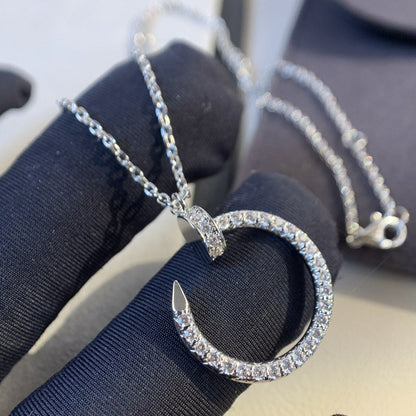 [Lumina]JUSTE NECKLACE SILVER DIAMONDS