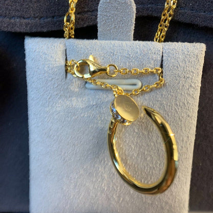 [Lumina]JUSTE NECKLACE GOLD DIAMONDS