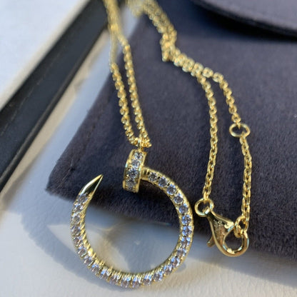 [Lumina]JUSTE NECKLACE GOLD DIAMONDS