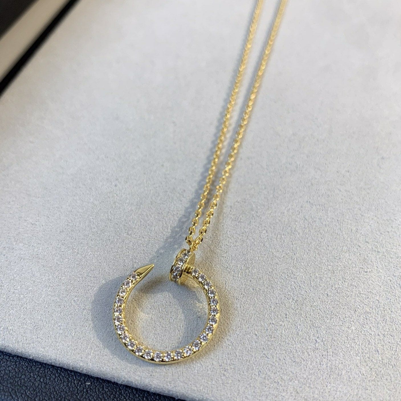 [Lumina]JUSTE NECKLACE GOLD DIAMONDS