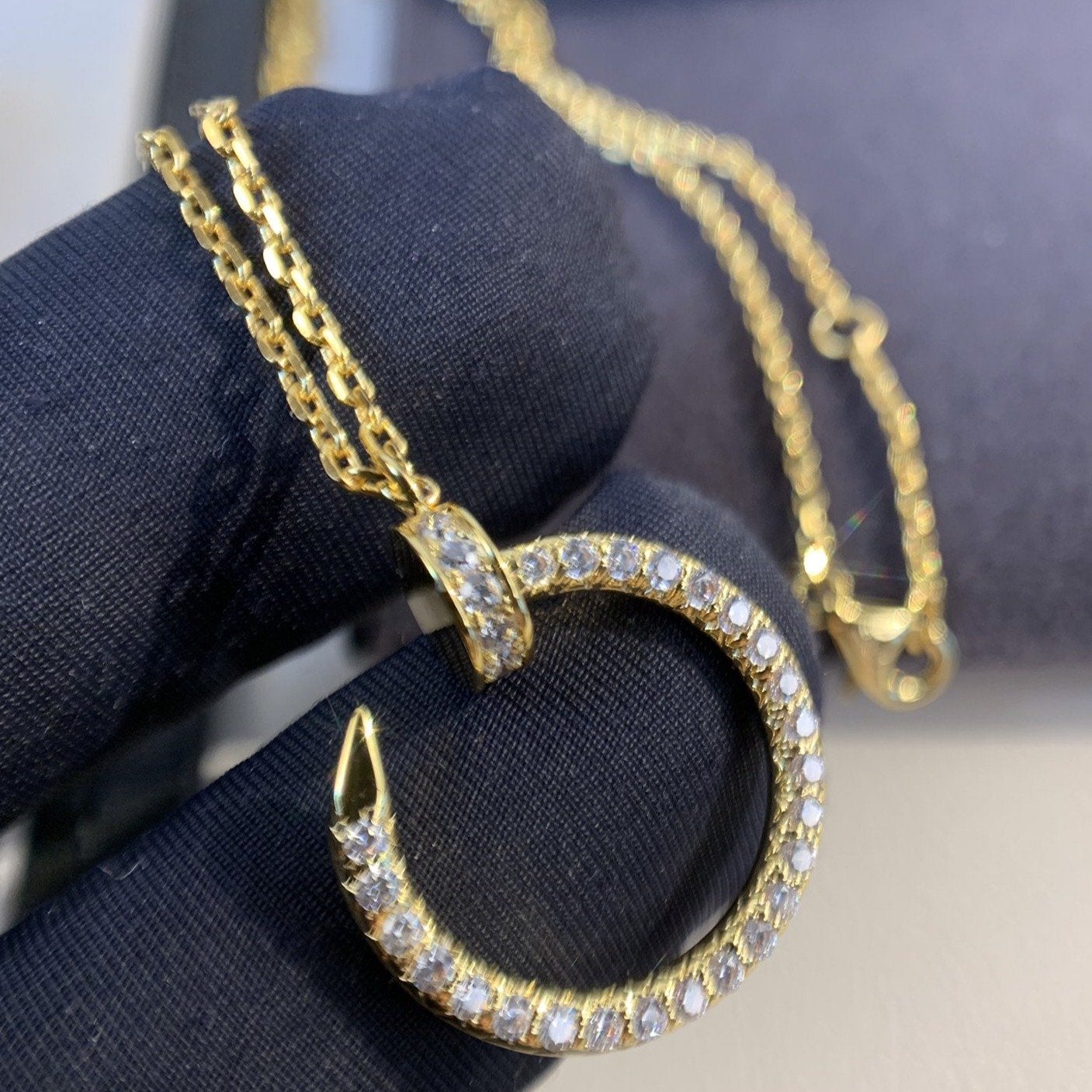 [Lumina]JUSTE NECKLACE GOLD DIAMONDS