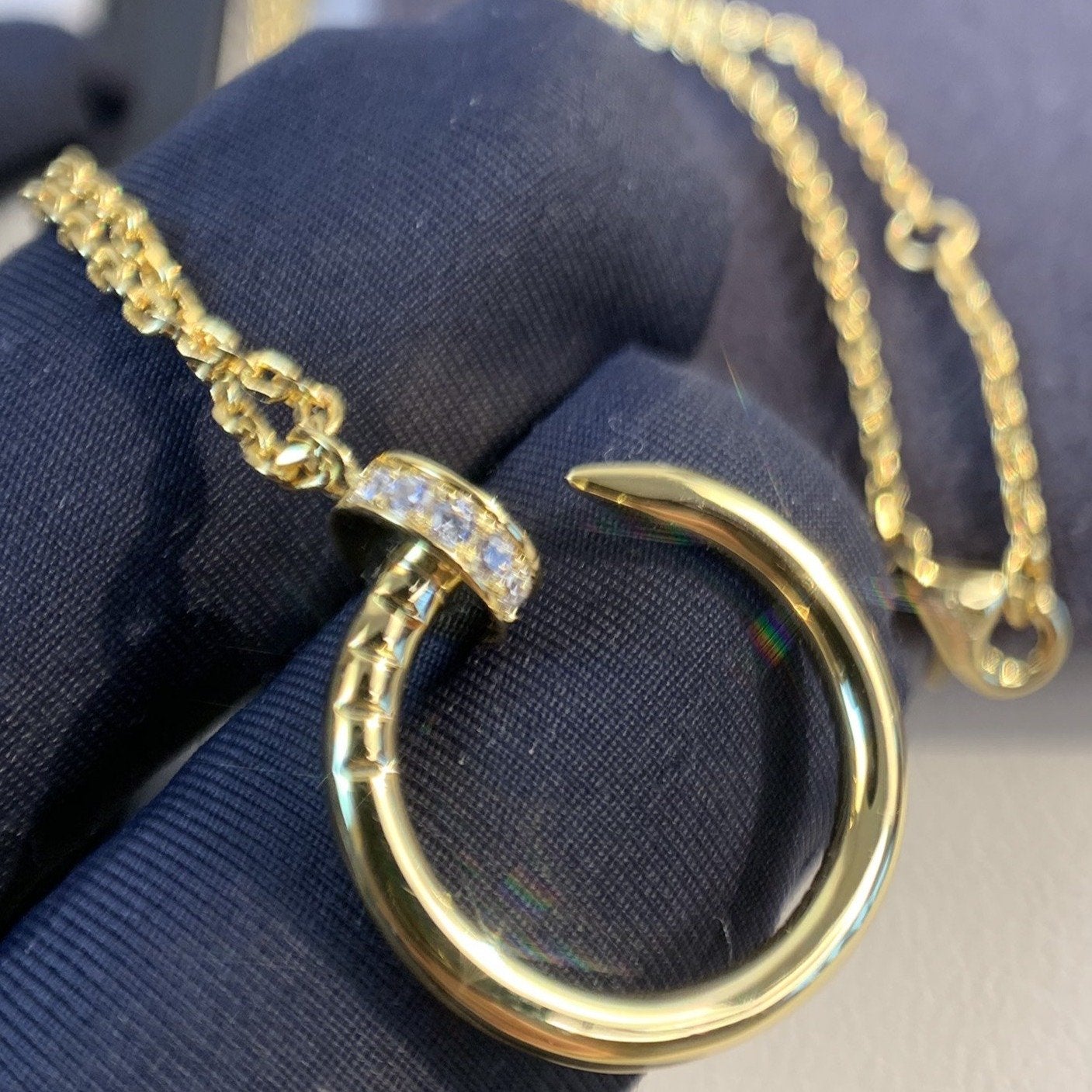 [Lumina]JUSTE NECKLACE GOLD DIAMONDS
