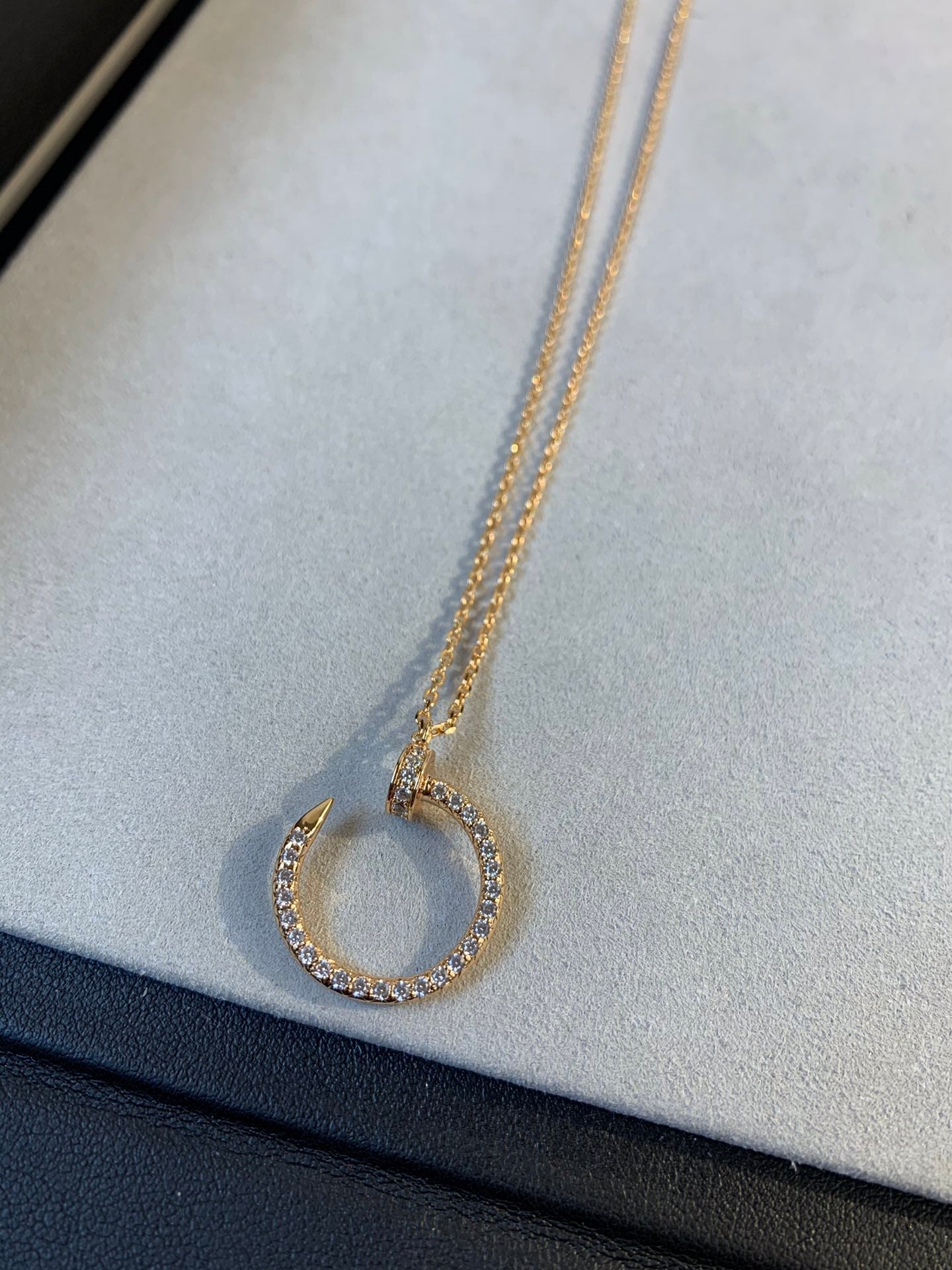 [Lumina]JUSTE NECKLACE PINK GOLD DIAMONDS